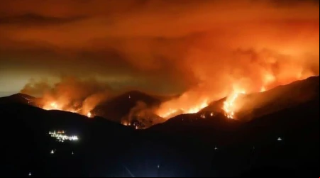 Sacerdote decide quedarse para ayudar a salvar a personas de incendio forestal