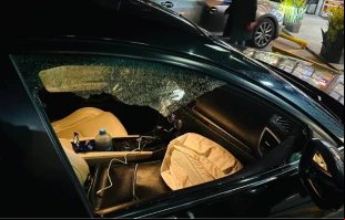 Automu00f3vil luego del robo. Cru00e9dito: Cristian Ivu00e1n Castau00f1eda Silva 