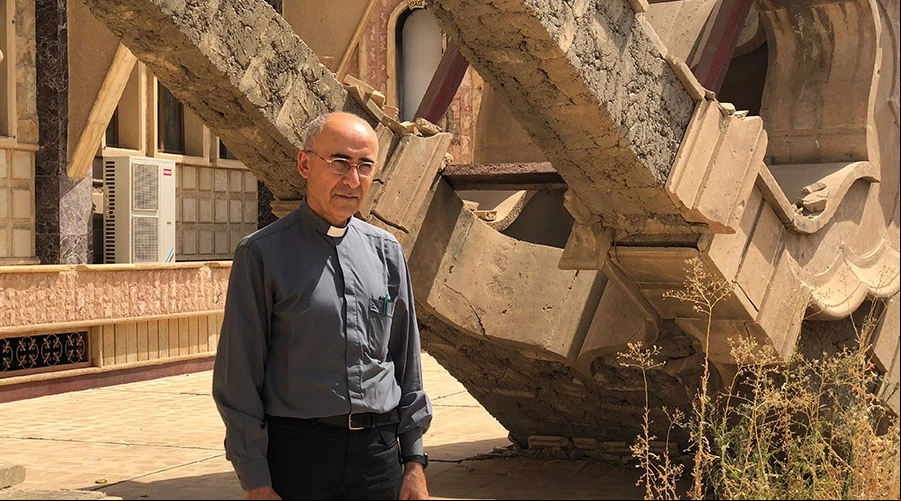 P. Giorgio Lahola, sacerdote siro catu00f3lico responsable del comitu00e9 de reconstrucciu00f3n de la ciudad de Qaraoqsh. Foto: BlancaRuiz?w=200&h=150