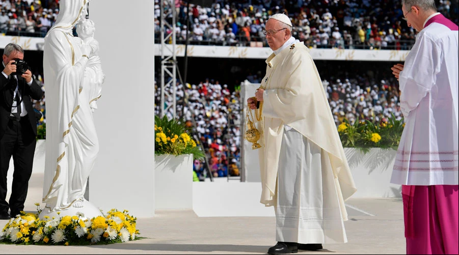 El Papa durante la Misa. Foto: Vatican Media?w=200&h=150