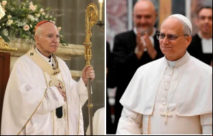 Cardenal Carlos Aguiar Retes / Papa León XIV Crédito: Arquidiócesis de México / Vatican Media