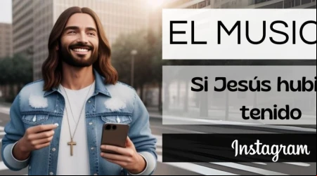 Detalle del cartel anunciador del musical "Si Jesús hubiera tenido Instagram".