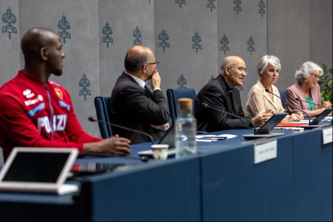 Imagen de la rueda de prensa de este miércoles 11 de junio en Roma