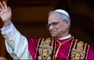 Papa León XIV. Crédito: Daniel Ibáñez - EWTN Noticias