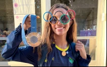 Medallista brasileña Rayssa Leal.