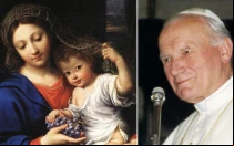 La Virgen de las uvas y San Juan Pablo II