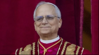 El Papa León XIV en el Vaticano.