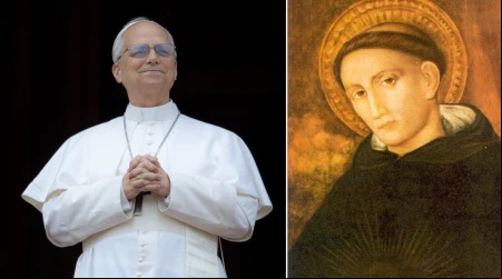 Papa León XIV y San Nicolás de Tolentino