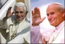 Papa Benedicto XVI y Beato Papa Juan Pablo II